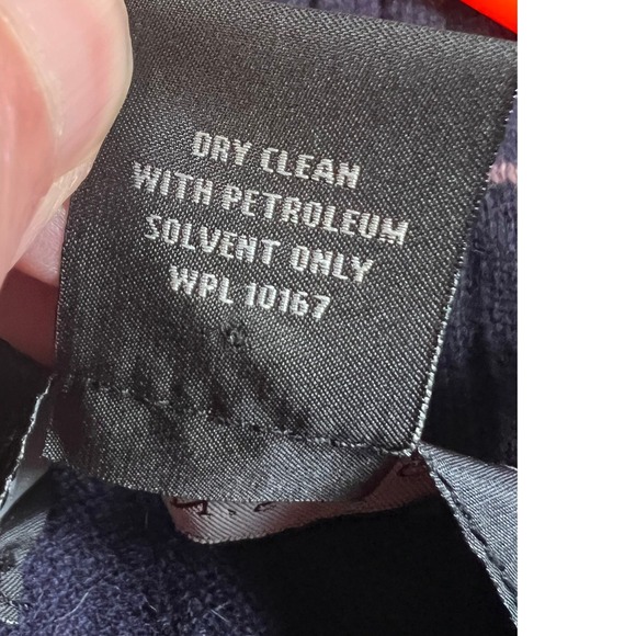 Cashmere mens quarter zip pullover MED leather pull lg sleeve‎ quiet luxury - Picture 11 of 11